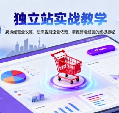独立站实战教学，跨境经营全攻略，助您告别流量依赖，掌握跨境经营的终极奥