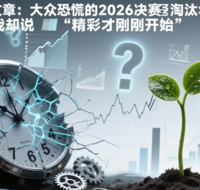 付费文章：大众恐慌的2026决赛淘汰年，为何我却说“精彩才刚刚开始”？
