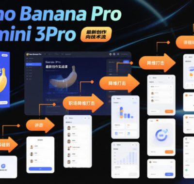 Nano Banana Pro Gemini 3Pro，最新创作实战课，12节实战向技术流，职场降维打击