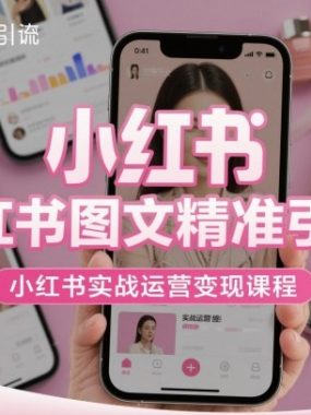 小红书图文精准引流，小红书实战运营变现课程