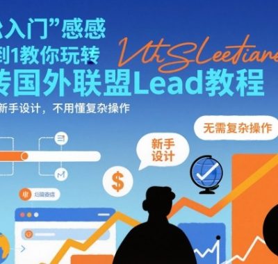 国外联盟賺美刀项目,从0到1教你玩转国外联盟Lead教程,纯新手可操作性100%
