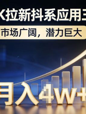 海外TK拉新抖系应用三剑客，市场广阔，潜力巨大，月入1w+