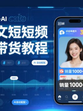 AI剪辑专栏-AI图文短视频带货教程