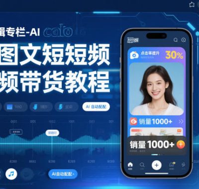 AI剪辑专栏-AI图文短视频带货教程