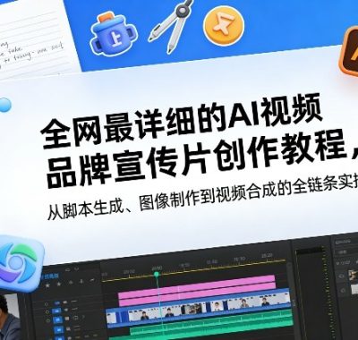 全网最详细的AI视频品牌宣传片创作教程，从脚本生成、图像制作到视频合成的全链条实操