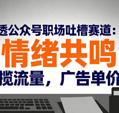 扒透公众号职场吐槽赛道：靠“情绪共鸣”狂揽流量，广告单价高