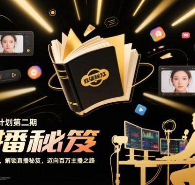 百万主播计划第二期，紧跟时代趋势，解锁直播秘笈，近向百万主播之路