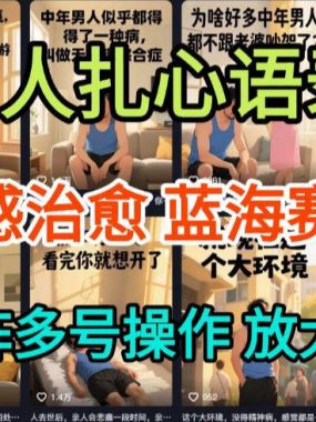 AI制作老男人扎心语录，5分钟一条，操作简单，流量非常大，保姆级教程