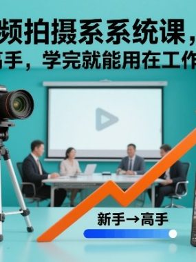 短视频拍摄系统课，新手变高手，学完就能用在工作生活