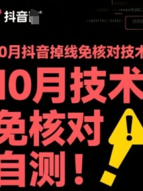 10月抖音掉线免核对技术，不保证百分百，自测