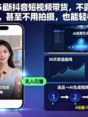 2025最新抖音短视频带货,不露脸、不直播,甚至不用拍摄,也能轻松挣米