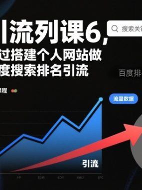 引流系列课6，通过搭建个人网站做百度搜索排名引流