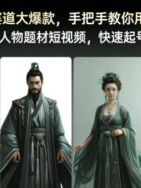 历史赛道大爆款，手把手教你用AI制作历史人物题材短视频，快速起号涨粉