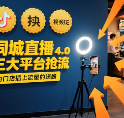 同城直播实操班4.0，三大平台抢流，为门店插上流量的翅膀