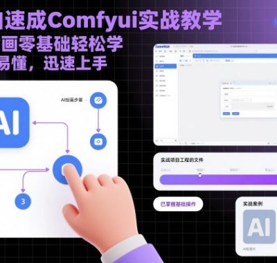 小白速成Comfyui实战教学，AI绘画零基础轻松学，简单易懂，迅速上手