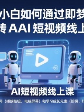 新手小白如何通过即梦可灵玩转AI短视频线上课