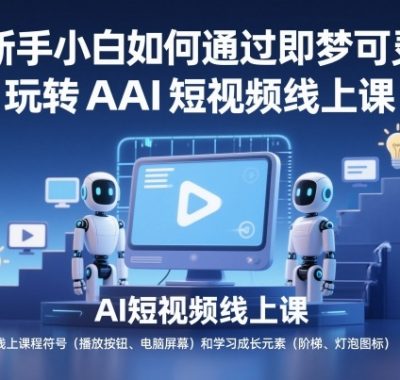 新手小白如何通过即梦可灵玩转AI短视频线上课