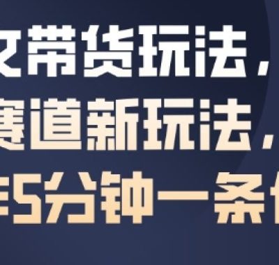AI图文带货玩法，抖音母婴赛道新玩法，简单操作5分钟一条作品