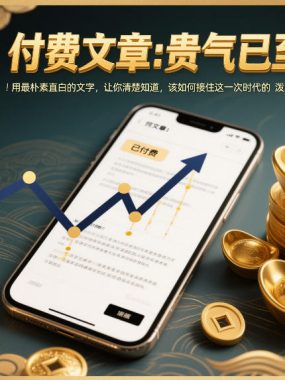 付费文章：贵气已至！用最朴素直白的文字，让你清楚知道，该如何接住这一次时代的泼天富贵