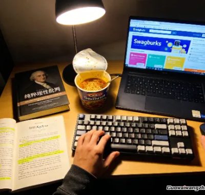 他白天研究康德的星空，晚上用Swagbucks的问卷换了一把键盘