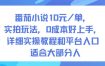 番茄小说10米每单，实拍玩法，0成本好上手，详细实操教程和平台入口适合大部分人