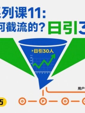 引流系列课11：我是如何截流的？日引30人【文档】