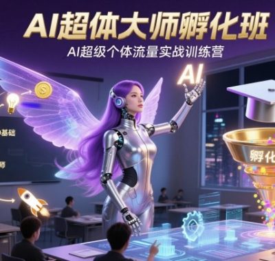 AI超体大师孵化班，AI超级个体流量实战训练营