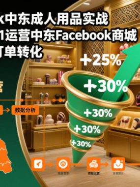 Facebook中东成人用品实战，掌握从0到1运营中东Facebook商城，快速提升订单转化