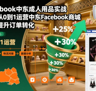 Facebook中东成人用品实战，掌握从0到1运营中东Facebook商城，快速提升订单转化