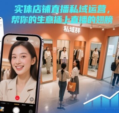 实体店铺直播私域运营，帮你的生意插上直播的翅膀