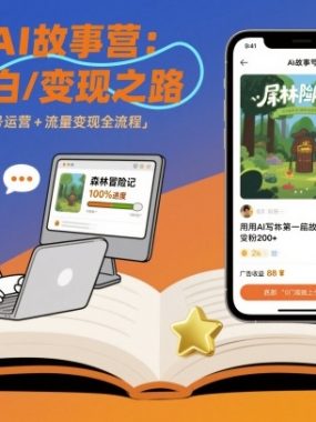公众号ai故事营，最适合小白的自媒体变现之路