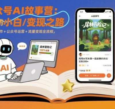 公众号ai故事营，最适合小白的自媒体变现之路