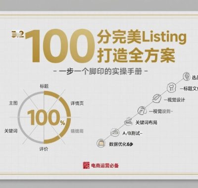 100分完美Listing打造全方案，想要完美listing必须是需要一步一个脚印的