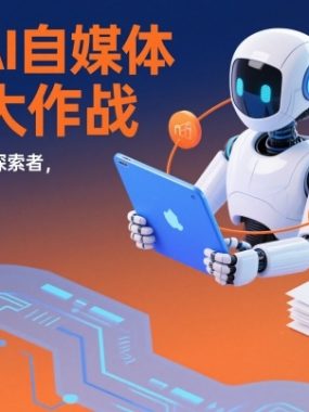 玩转AI自媒体实践大作战，新媒体AI+模式探索者，只讲真干货