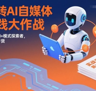 玩转AI自媒体实践大作战，新媒体AI+模式探索者，只讲真干货