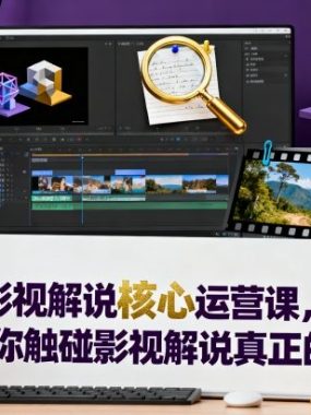 影视解说核心运营课，带你触碰影视解说真正的核心