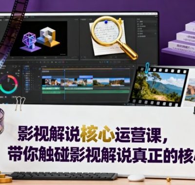 影视解说核心运营课，带你触碰影视解说真正的核心
