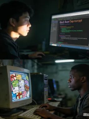 他在深夜的交易论坛潜行，试图理解一张尼日利亚礼品卡背后的饥饿与游戏