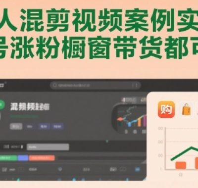 名人混剪视频案例实操，起号涨粉橱窗带货都可以