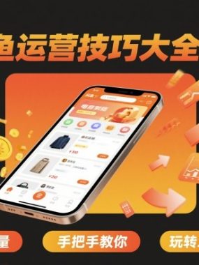 闲鱼运营技巧大全3.0，引爆店铺流量，手把手教你玩转二手电商平台