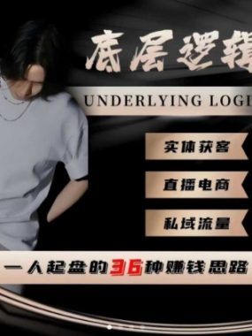 一个人起盘的底层逻辑,私域流量-直播电商-实体获客,一人起盘的36种賺钱思路