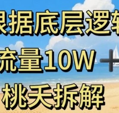 据底层逻辑，流量10W+，以安全知识科普为例