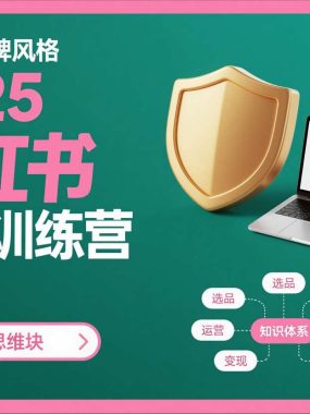 2025小红书电商训练营，知识点全面无死角