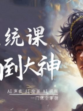AI系统课程，从小白到大神系统学AI，AI声音-AI绘画-AI视频一门课全掌握