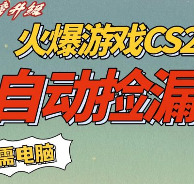 CS2交易市场全自动捡漏賺钱，新年好项目，无需玩游戏，一部手机轻松日入5张，稳定副业【揭秘】