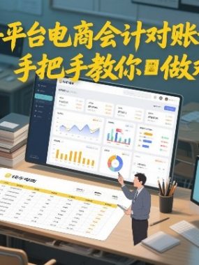 快手平台电商会计对账课程，手把手教你做对账