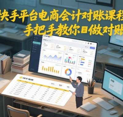 快手平台电商会计对账课程，手把手教你做对账