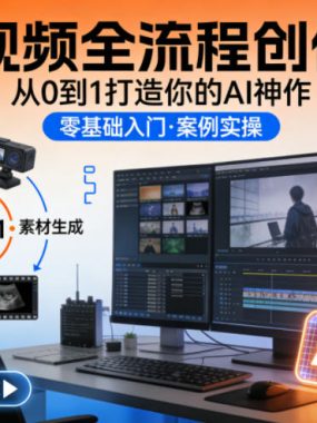 AI视频全流程创作课，从0到1打造你的AI神作