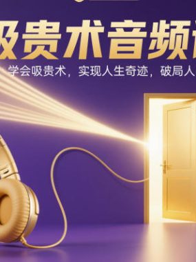 吸贵术音频课，学会吸贵术，实现人生奇迹，破局人生