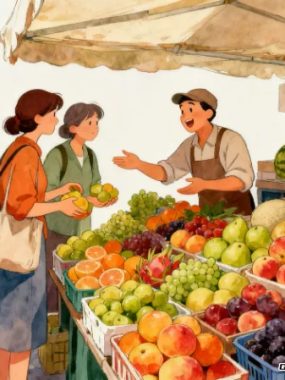 小区门口卖水果，也能搞出点名堂来，小本买卖藏着大道理